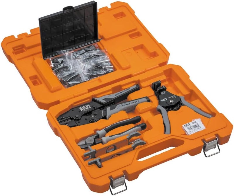 Klein Tools مجموعة أدوات شمسية 92919SEP مع قاطع، ومزيل عزل، وضاغط، ومفاتيح، وموصلات PV لتجميع وتركيب كابلات الألواح الشمسية - Image 1